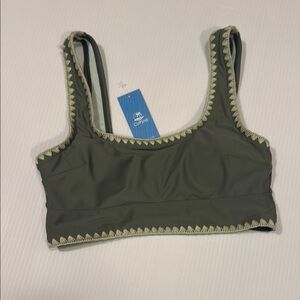 Cupshe Women's Green Bikini Top
